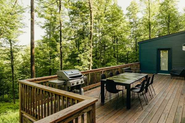 Beautiful outdoor deck and patio space