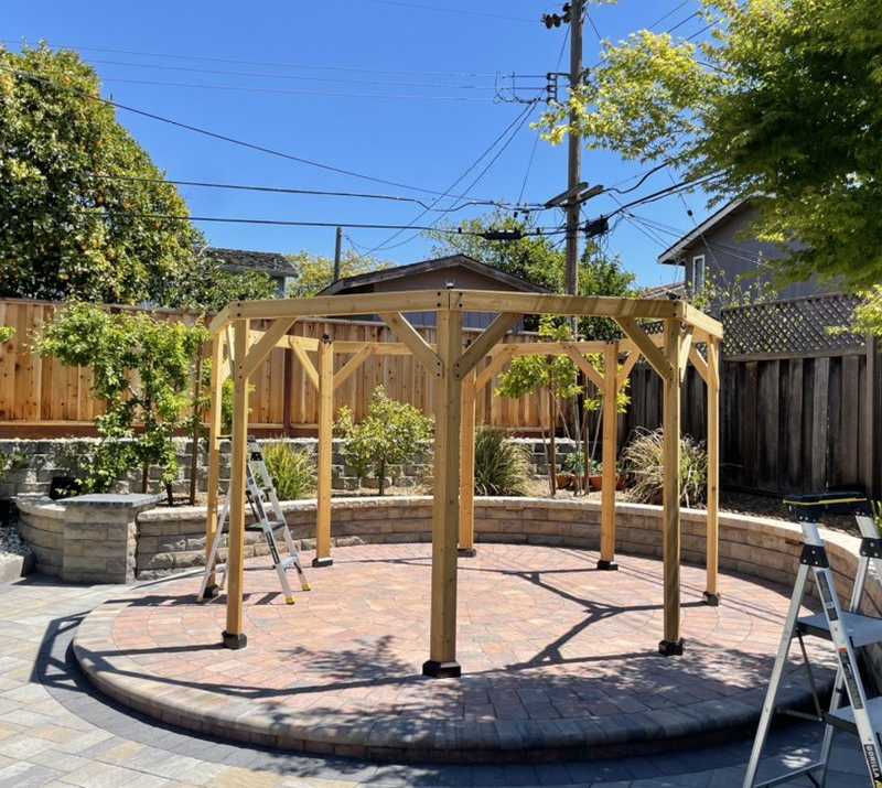 Caspi Construction gazebo build
