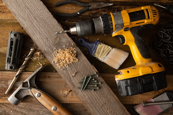 Painting supplies and home improvement tools